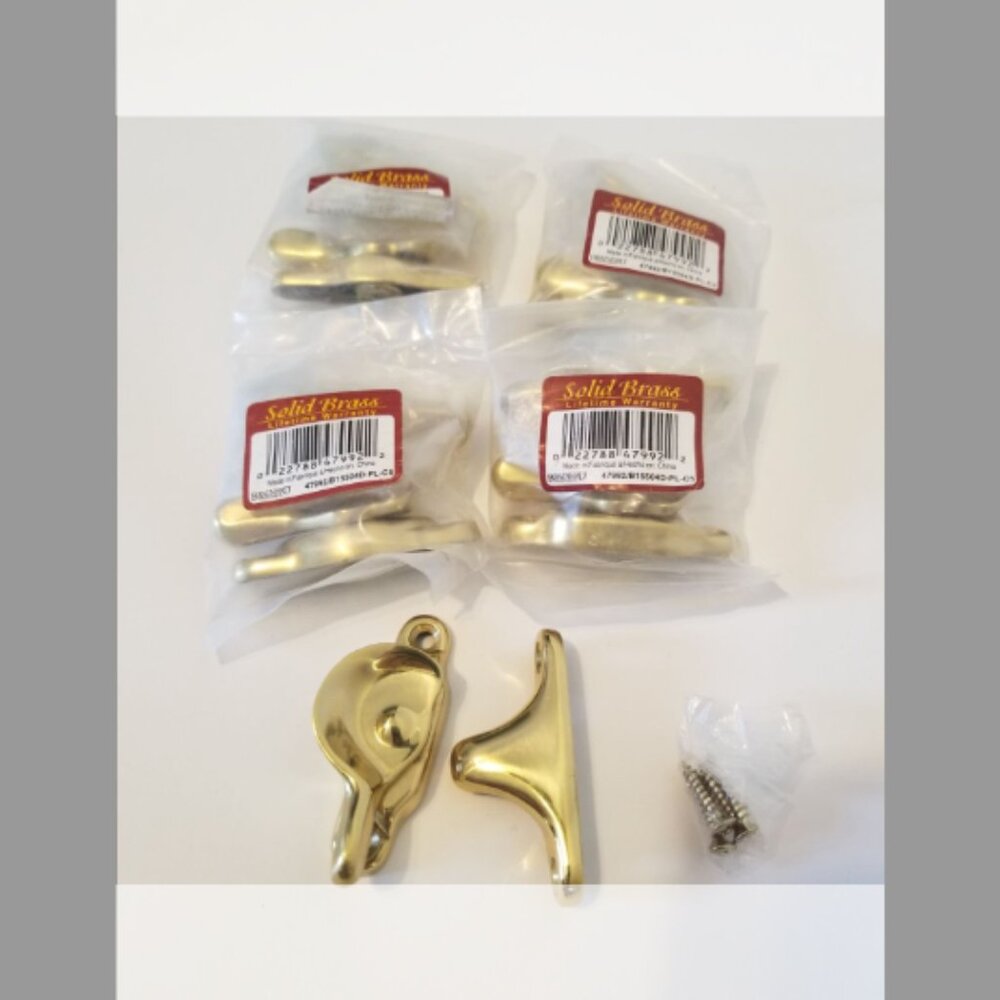 Brainerd Window Sash Locks Latch Hardware Solid Brass lot of 5
